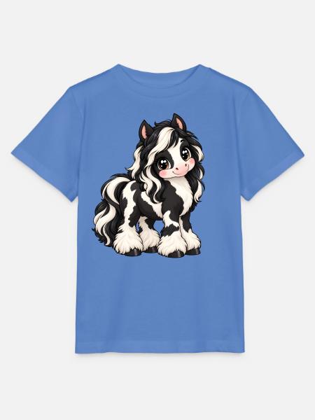 Tinker Irish Cob im Kawaii-Stil - Stanley/Stella Kinder T-Shirt MINI CREATOR - Blau