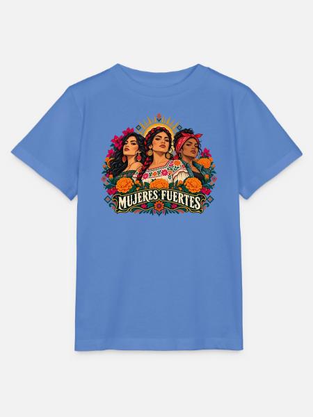 Mujeres Fuertes: Blütenkraft - Stanley/Stella Kinder T-Shirt MINI CREATOR - Blau