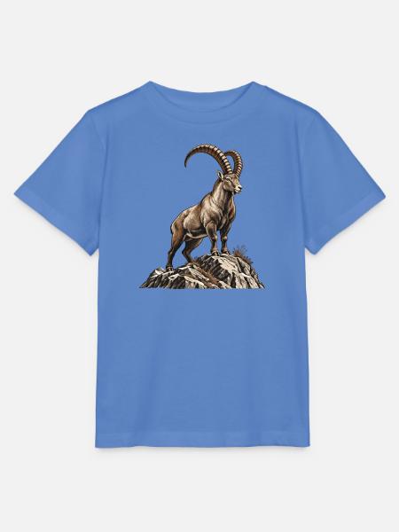 Alpensteinbock – König der Felsen - Stanley/Stella Kinder T-Shirt MINI CREATOR - Blau