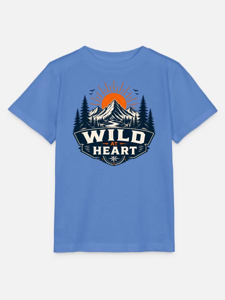 Wild at Heart Bergwelt - Stanley/Stella Kinder T-Shirt MINI CREATOR  - Blau