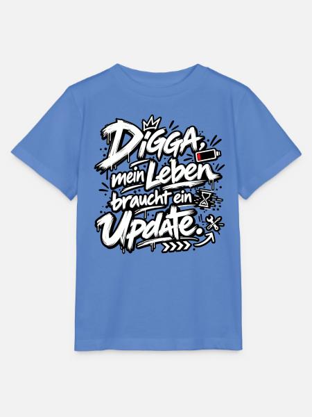 Digga Update: Mein Leben Upgrade - Stanley/Stella Kinder T-Shirt MINI CREATOR - Blau