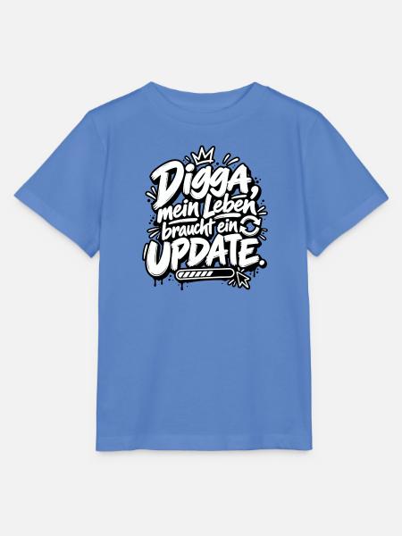 Digga Update Lebensstil Spruch - Stanley/Stella Kinder T-Shirt MINI CREATOR - Blau