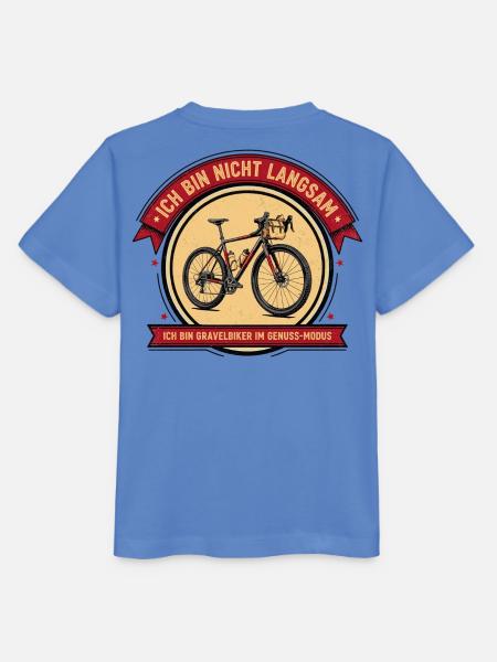 Ich bin Gravelbiker im Genuss-Modus - Stanley/Stella Kinder T-Shirt MINI CREATOR  - Blau
