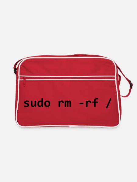 sudo rm rf - Retro Bag - red/white