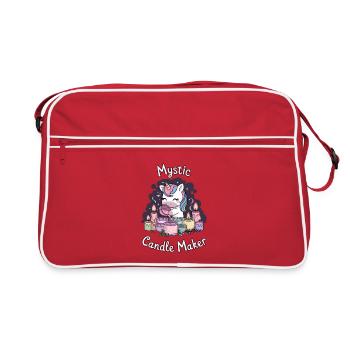 Fabricant de bougies mystiques. - Sac Retro - rouge/blanc - Devant