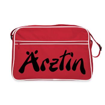 Ärztin - Retro Tasche - Rot/Weiß - Vorne