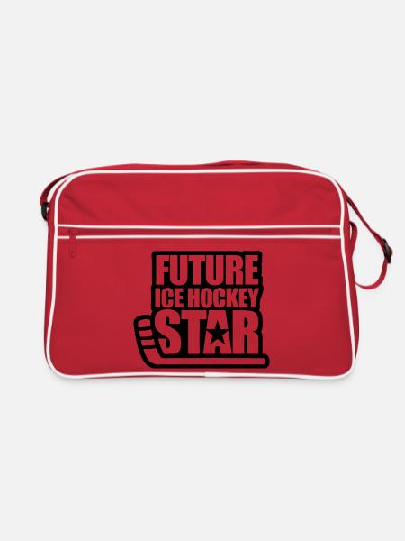 Zukünftige Ice Hockey Star - Retro Tasche - Rot/Weiß