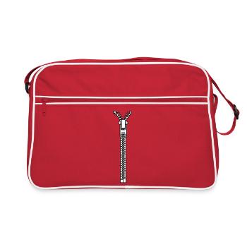 Zipper - Retro Bag - red/white - Front