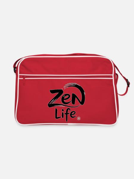 Zen Life: Peace and Balance - Retro Bag - red/white