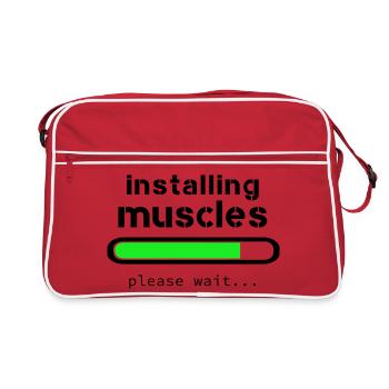Installing muscles - Retro Bag - red/white - Front