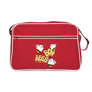 Boo Bees - Retro Tasche - Rot/Weiß - Vorne