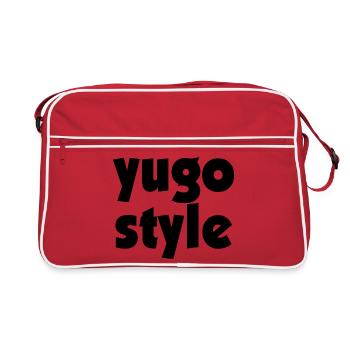 Style Yugo - style unifié des Balkans - Sac Retro - rouge/blanc - Devant
