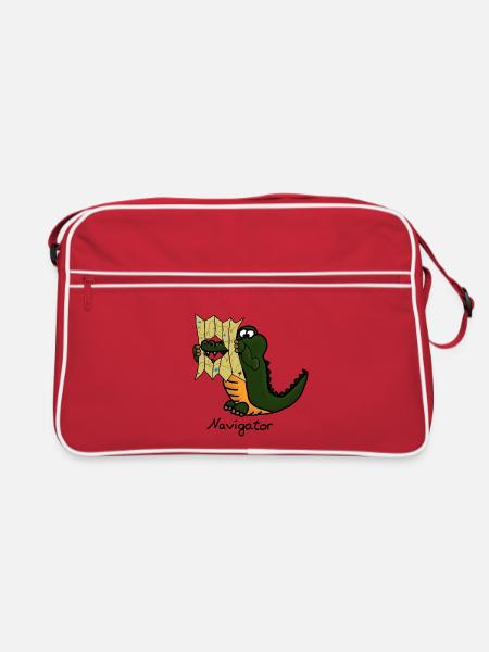 Navigator - Retro Bag - red/white - Front