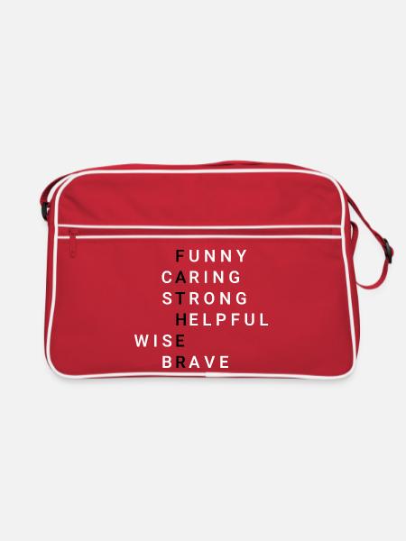 Father Vater - Retro Tasche - Rot/Weiß
