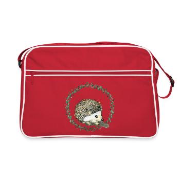 Hedgehog - Retro Bag - red/white - Front