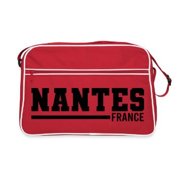 Nantes | France - Retro Bag - red/white - Front