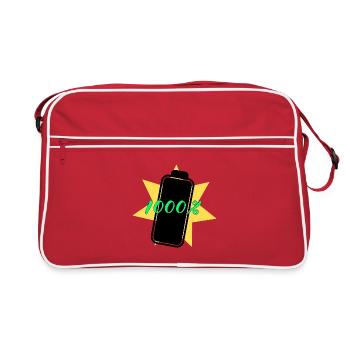 1000 % energy - Sac Retro - rouge/blanc - Devant
