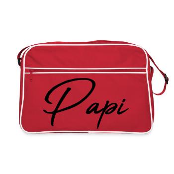 GRANDPA. DAD. FATHER'S DAY. HAPPY FATHER'S DAY - Retro Bag - red/white - Front