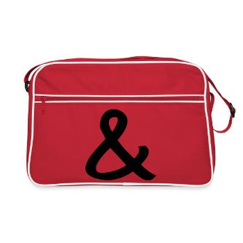 esperluette - Sac Retro - rouge/blanc - Devant