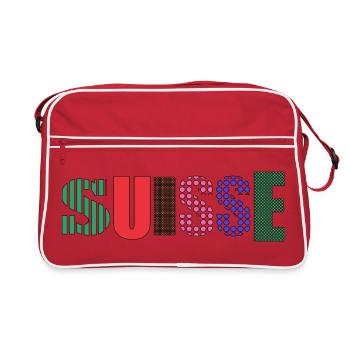 SUISSE. PAYS - Sac Retro - rouge/blanc - Devant