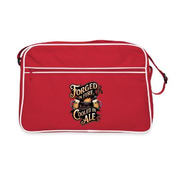 Forge In Fire Cooled In Ale - Retro Bag - red/white - Front