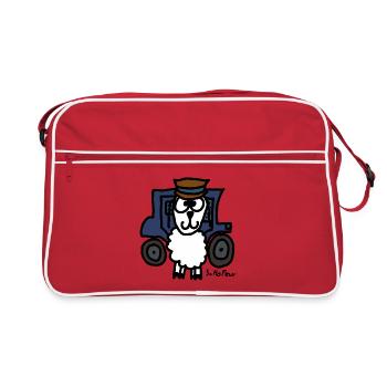 ScHoFeur - Retro Tasche - Rot/Weiß - Vorne