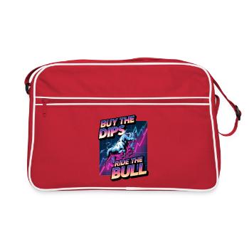 Buy The Dips Ride The Bull - Retro Bag - red/white - Front