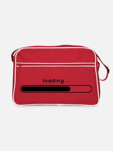 Ladesymbol - Retro Tasche - Rot/Weiß - Vorne