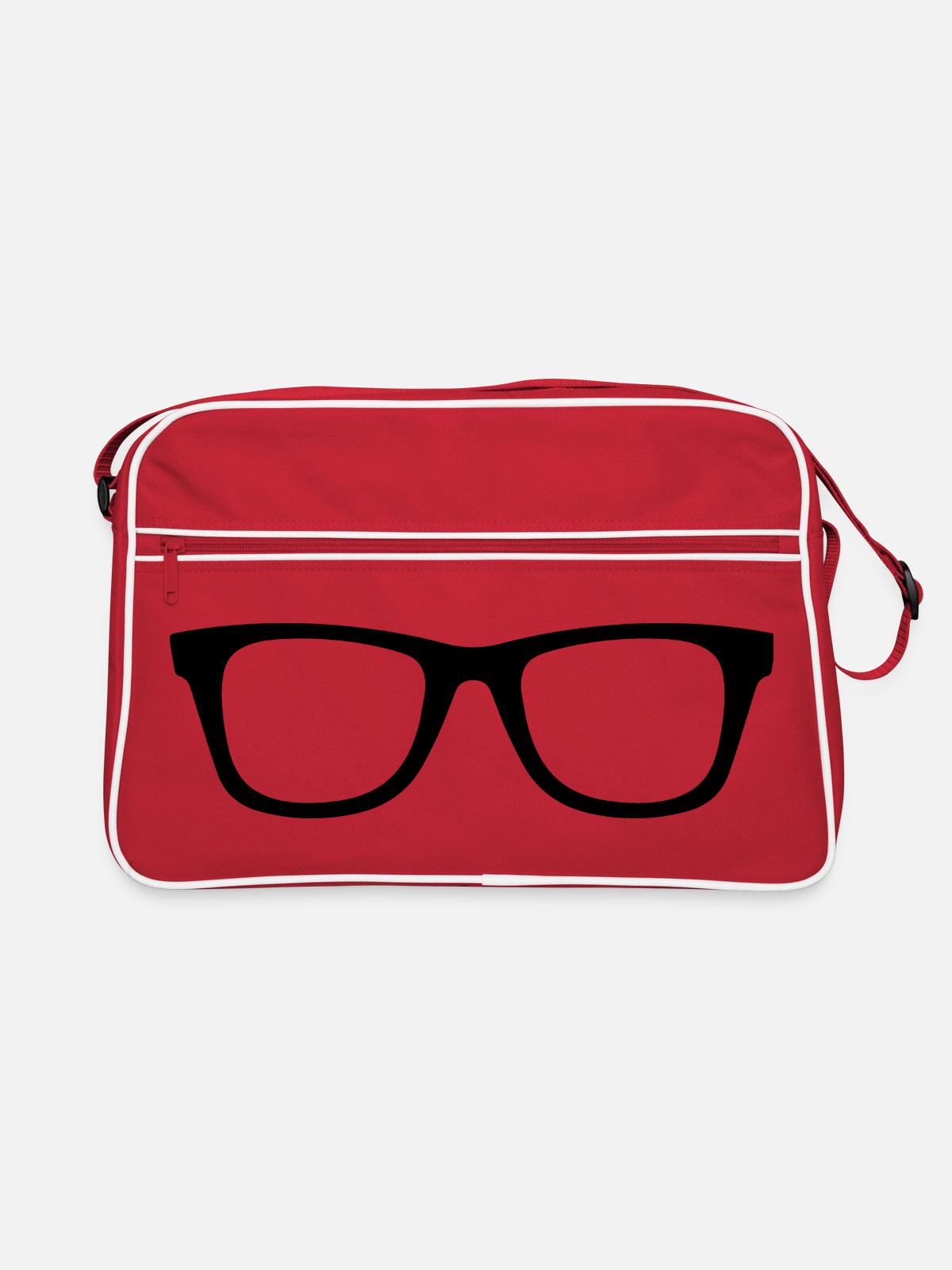 Lunettes - Sac Retro - rouge/blanc - Devant