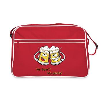 Chopes à bière - Sac Retro - rouge/blanc - Devant