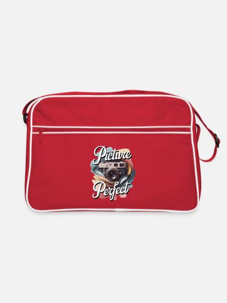 Perfektes Bild - Retro Tasche - Rot/Weiß