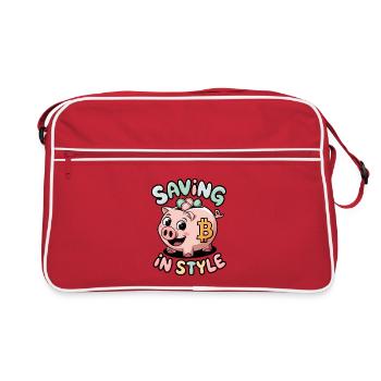 Saving In Style - Retro Bag - red/white - Front