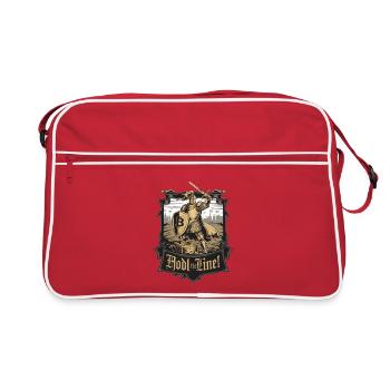 Hodl la ligne ! - Sac Retro - rouge/blanc - Devant