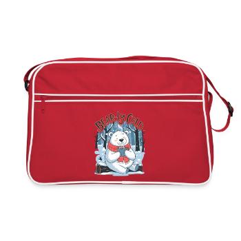 Bear-ly Cold - Retro Bag - red/white - Front