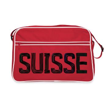 SUISSE. PAYS - Sac Retro - rouge/blanc - Devant