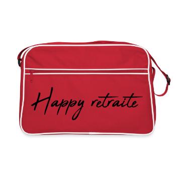 RETIREMENT. RETIREMENT. RETIRED. RETIREMENT - Retro Bag - red/white - Front