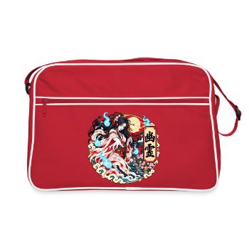 Yūrei: Der japanische Geist des Bedauerns - Retro Tasche - Rot/Weiß - Vorne