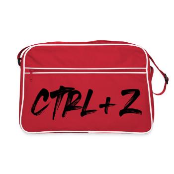 Ctrl+Z - Retro Tasche - Rot/Weiß - Vorne