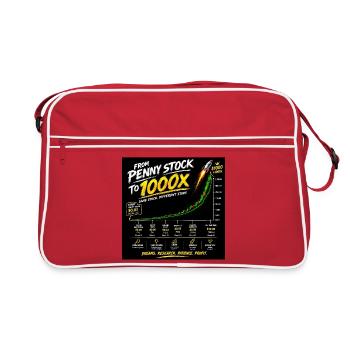 Von Penny Stock zu 1000x - Retro Tasche - Rot/Weiß - Vorne