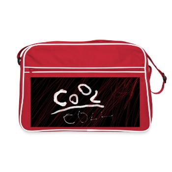 COOL. Emissionen und Nebel - Retro Tasche - Rot/Weiß - Vorne