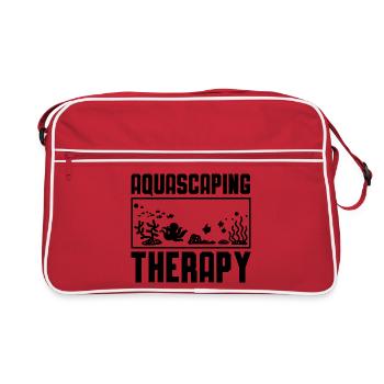 Aquarist Aquascaping Humor - Retro Tasche - Rot/Weiß - Vorne