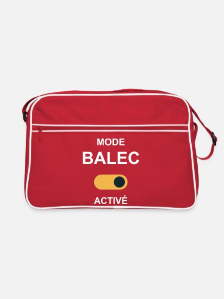 Balec-Modus aktiviert! Humor - Retro Tasche - Rot/Weiß