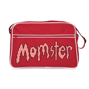 Momster - Retro Tasche - Rot/Weiß - Vorne