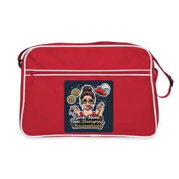 Garde-Mama – Taxi, Haarspray, Nerven - Retro Tasche - Rot/Weiß - Vorne