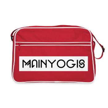 Mainyogis - Retro Tasche - Rot/Weiß - Vorne