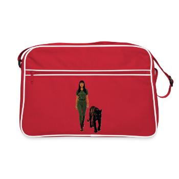 Panther - Retro Tasche - Rot/Weiß - Vorne