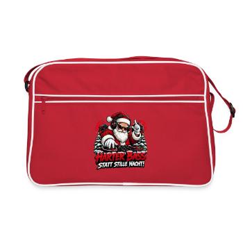 Harter Bass Santa Remix - Retro Tasche - Rot/Weiß - Vorne