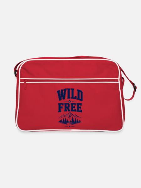 Wild & Free 2026 - Retro Tasche - Rot/Weiß