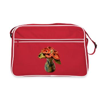 Kwiat_SpokoLoko - Retro Tasche - Rot/Weiß - Vorne