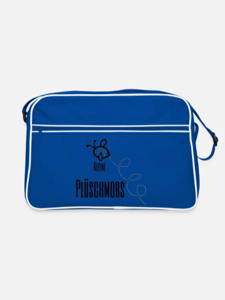 Kleene Plüschmors - Retro Tasche - Blau/Weiß
